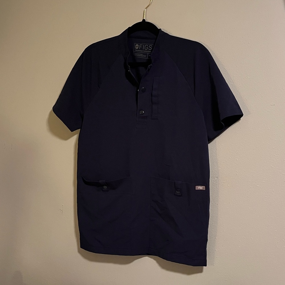 Figs pants and smock dark blue